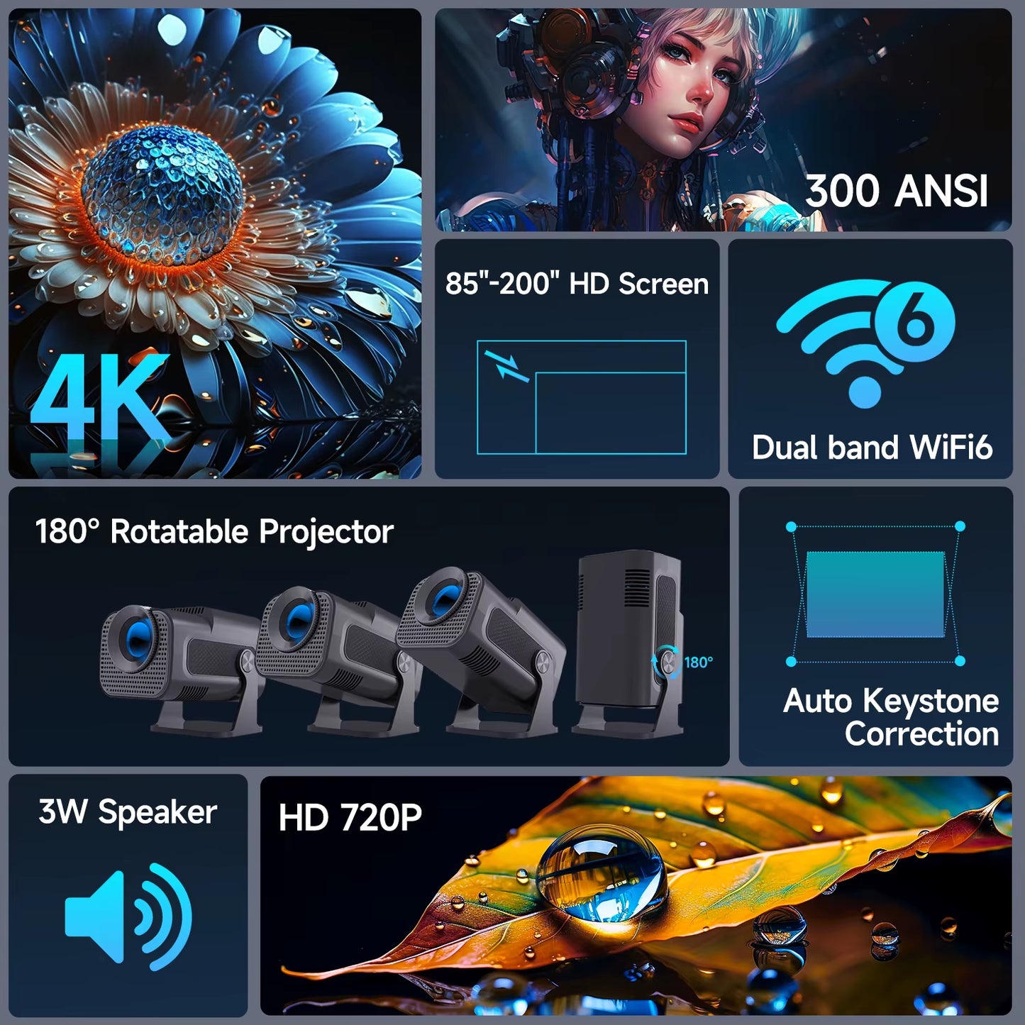 Smart Mini Projector-Hy320