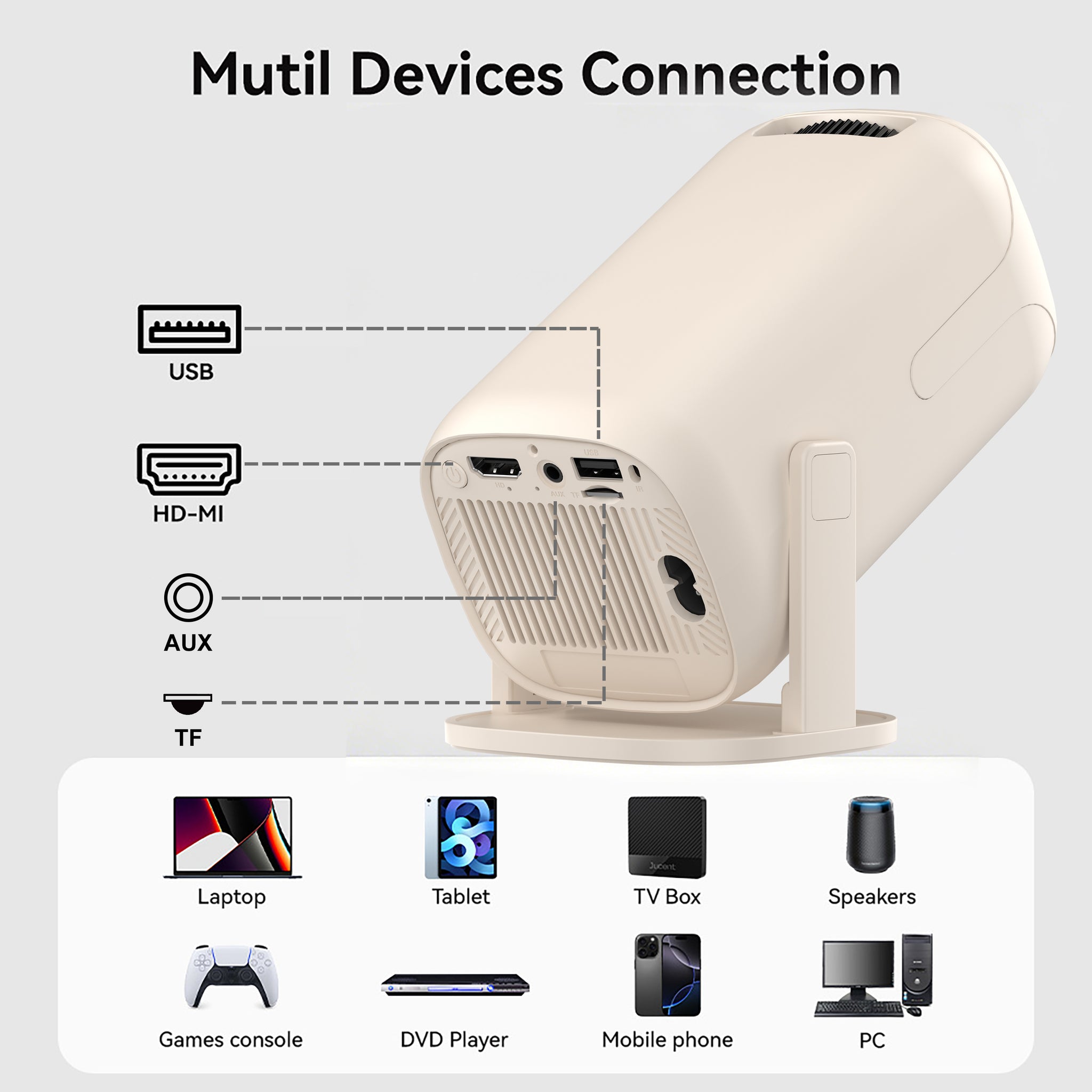 LUMIVO V5 – Smart Mini Projector